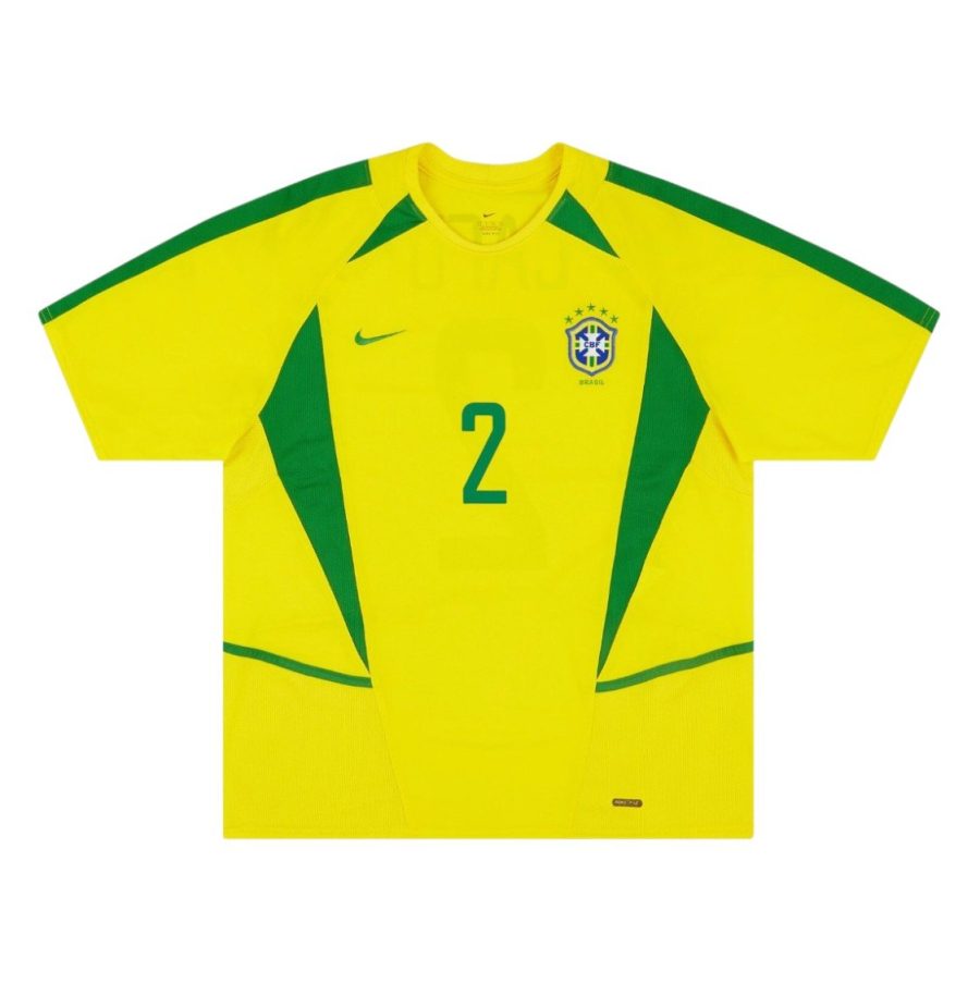 Camiseta Brasil 2002 talla niño 1ª equipación
