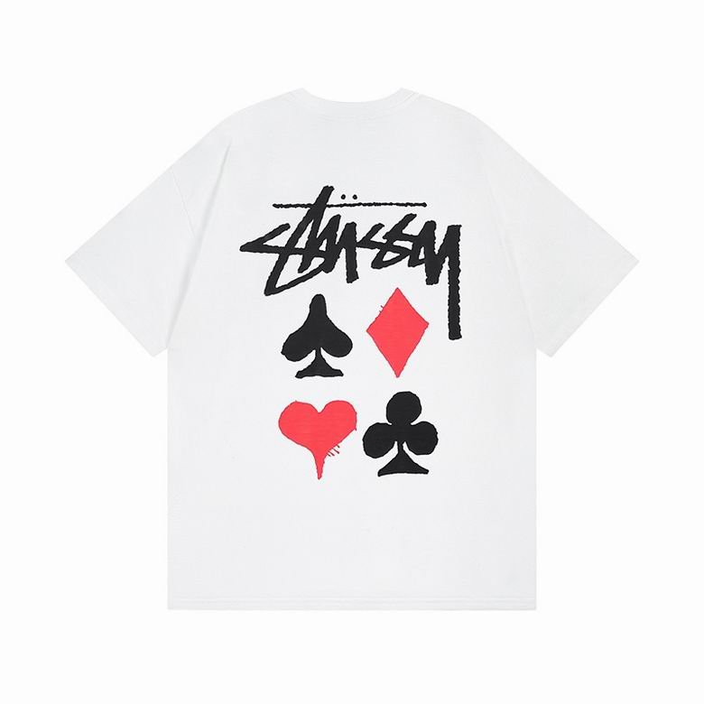 Camiseta STÜSSY Blanca POKER