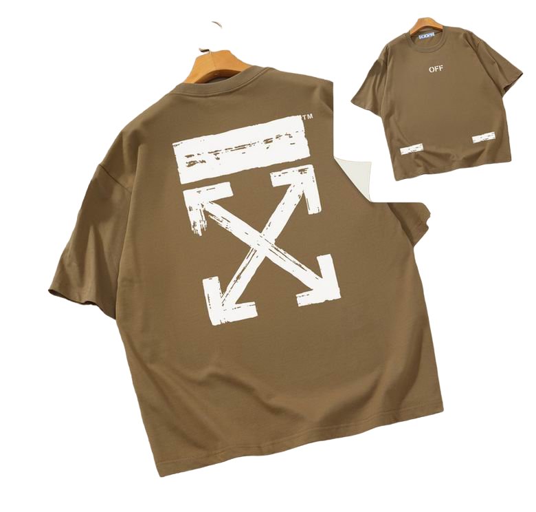 Camiseta Off-White Oversize Marrón