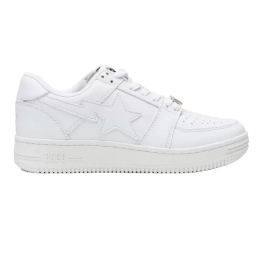 BAPE STA Low White
