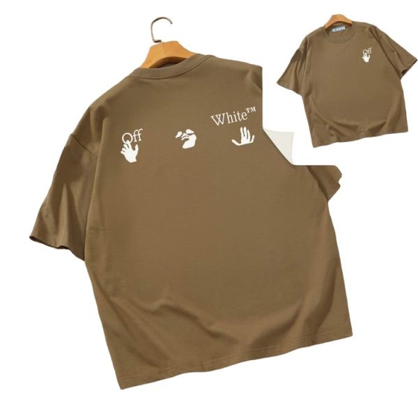 Camiseta Off-White Oversize Marrón