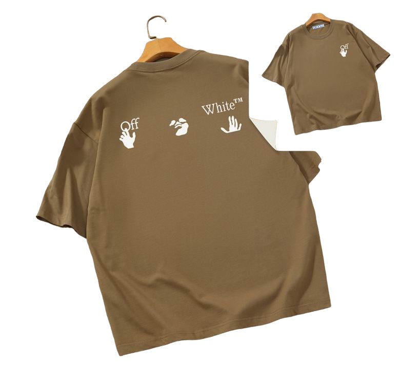 Camiseta Off-White Oversize Marrón