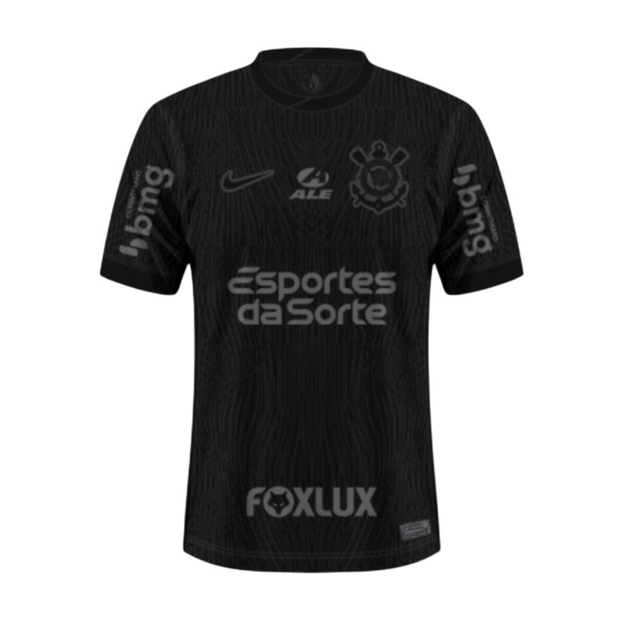 Camiseta Corinthians 24/25 2ª equipación con sponsors