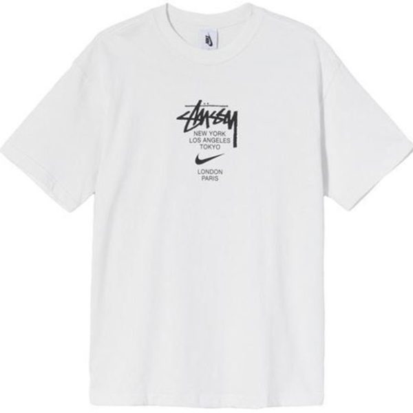 Camiseta STÜSSY x NIKE Blanca
