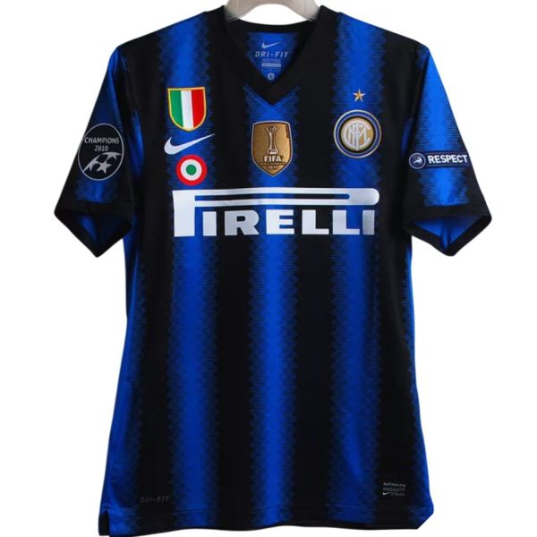 Camiseta Retro Inter Milan 10/11 1ª equipación con parches de campeón