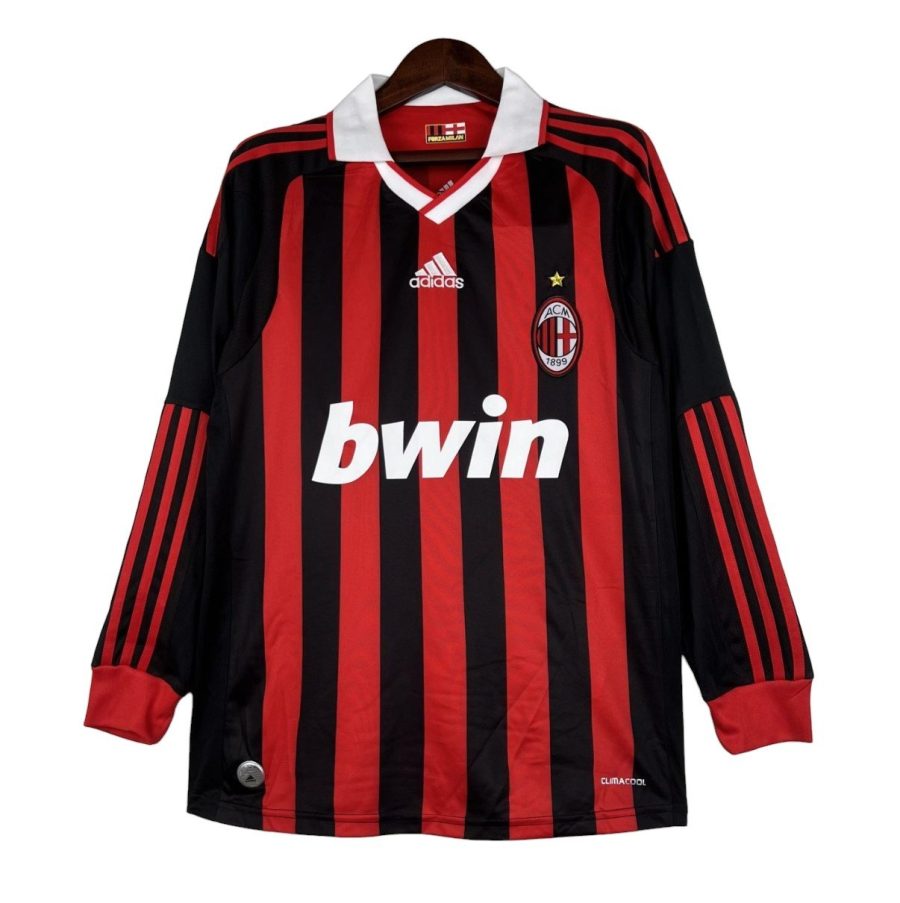 Camiseta retro AC Milan 09/10 1ª equipación manga larga