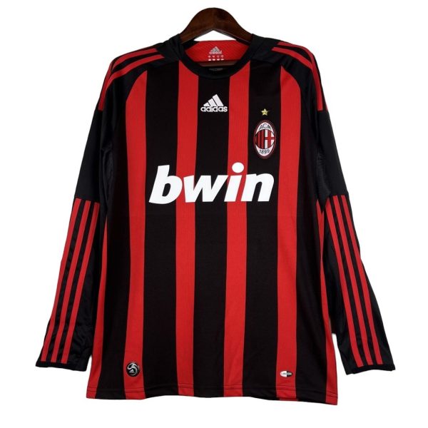 Camiseta retro AC Milan 08/09 1ª equipación manga larga