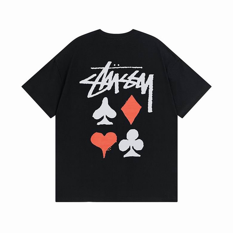Camiseta STÜSSY Negra POKER