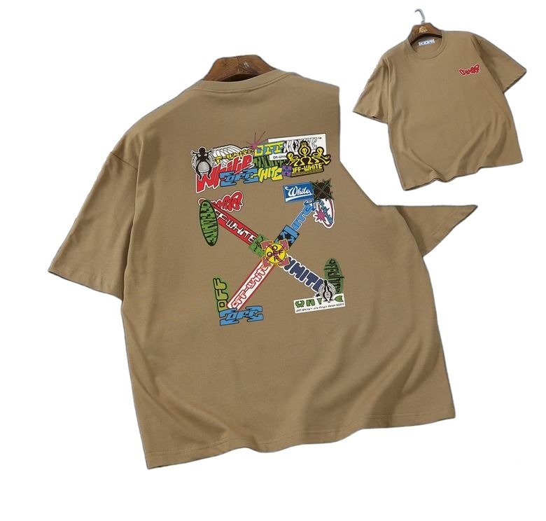Camiseta Off-White Oversize Marrón