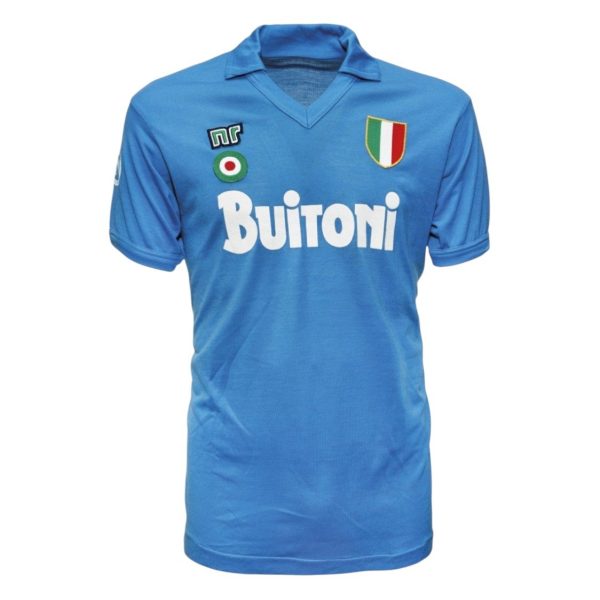 Camiseta Napoli 86/87 1ª equipación talla niño