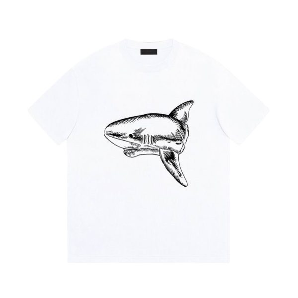 Camiseta Palm Angels Blanca SHARK