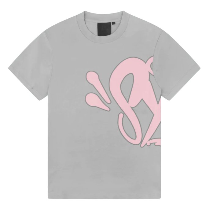 Camiseta Syna World Gris y Rosa