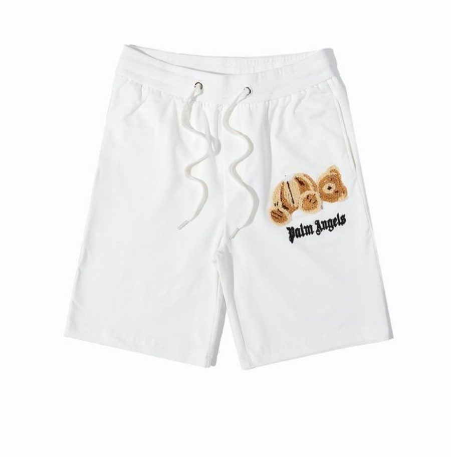 Pantalón Corto Palm Angels Blanco Tedy Bear
