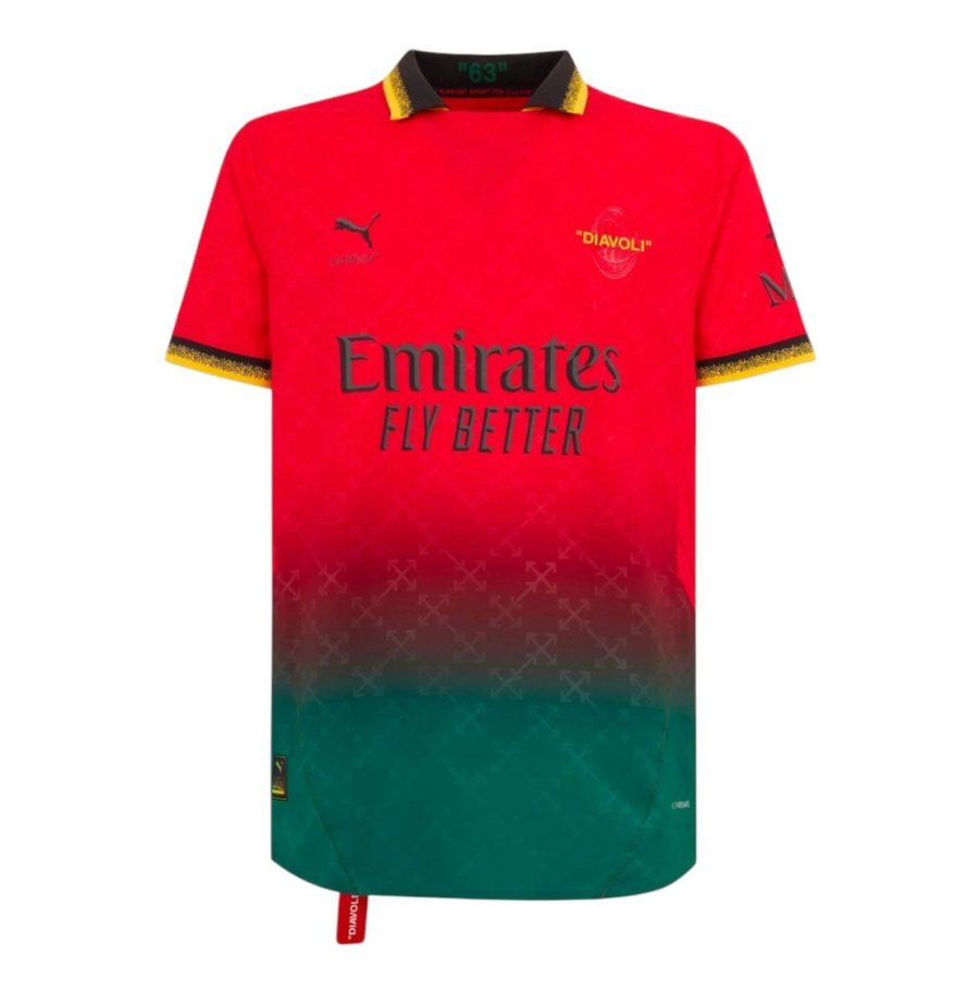 Camiseta AC Milan x OFF-White 24/25 equipación talla niño
