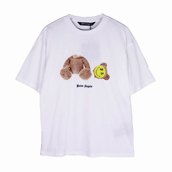 Camiseta Palm Angels Teddy Bear Emoji Blanca