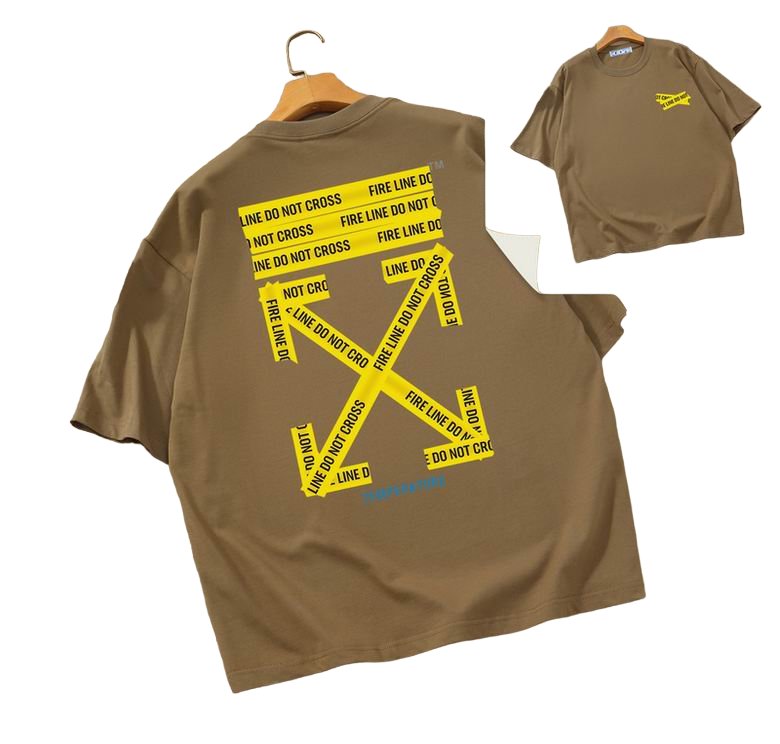 Camiseta Off-White Oversize Marrón
