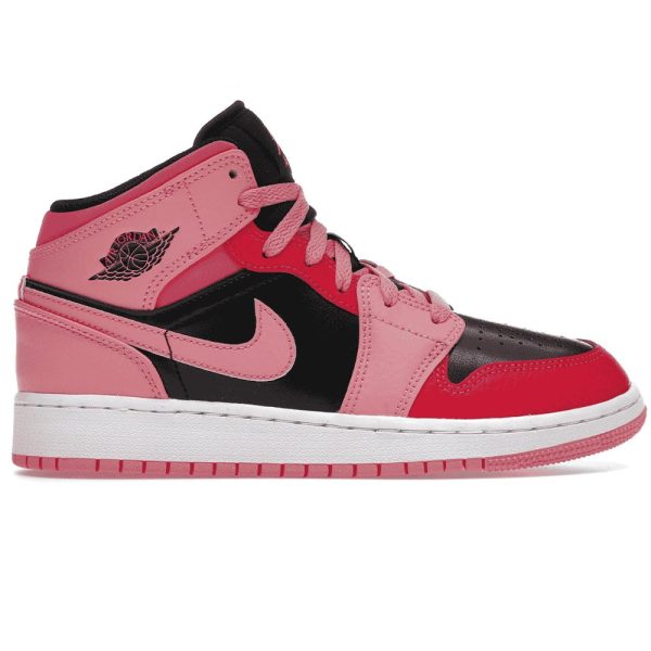 Air Jordan 1 Mid Pink & Red