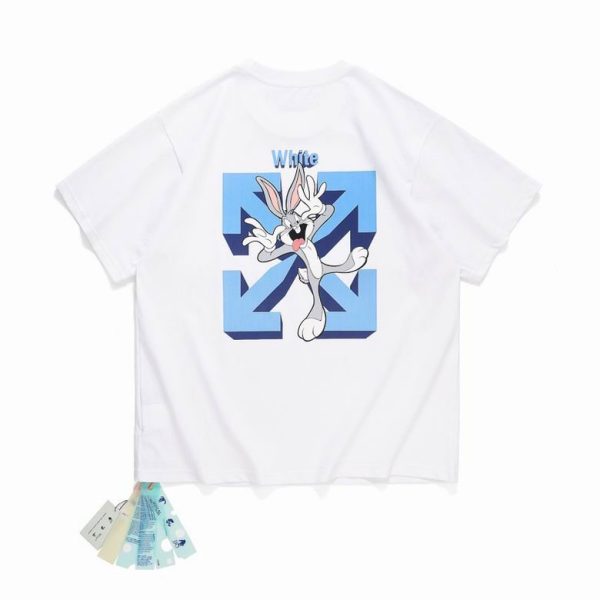 Camiseta Off-White Oversize x Bugs Bunny Blanca