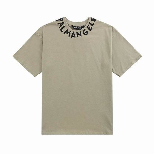 Camiseta Palm Angels Verde Cuello
