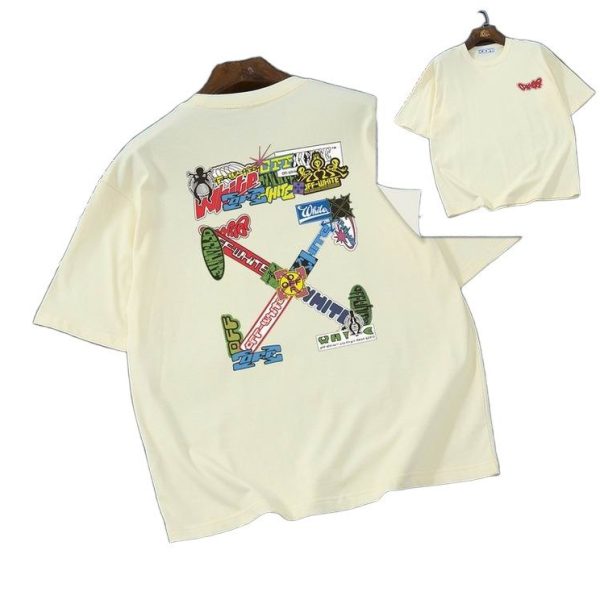 Camiseta Off-White Oversize Crema