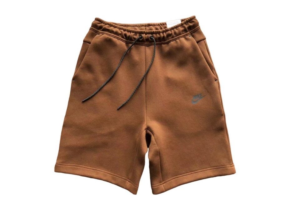 Pantalón Corto Nike Tech Fleece Marrón