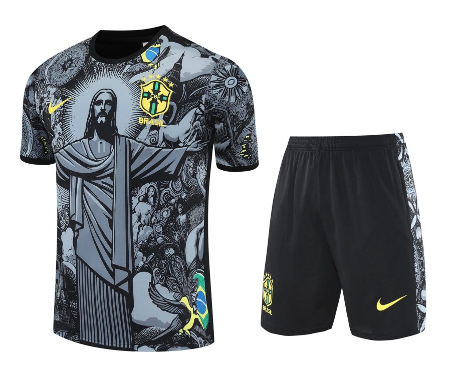 Conjunto de calentamiento Brasil Rio de Janeiro negro