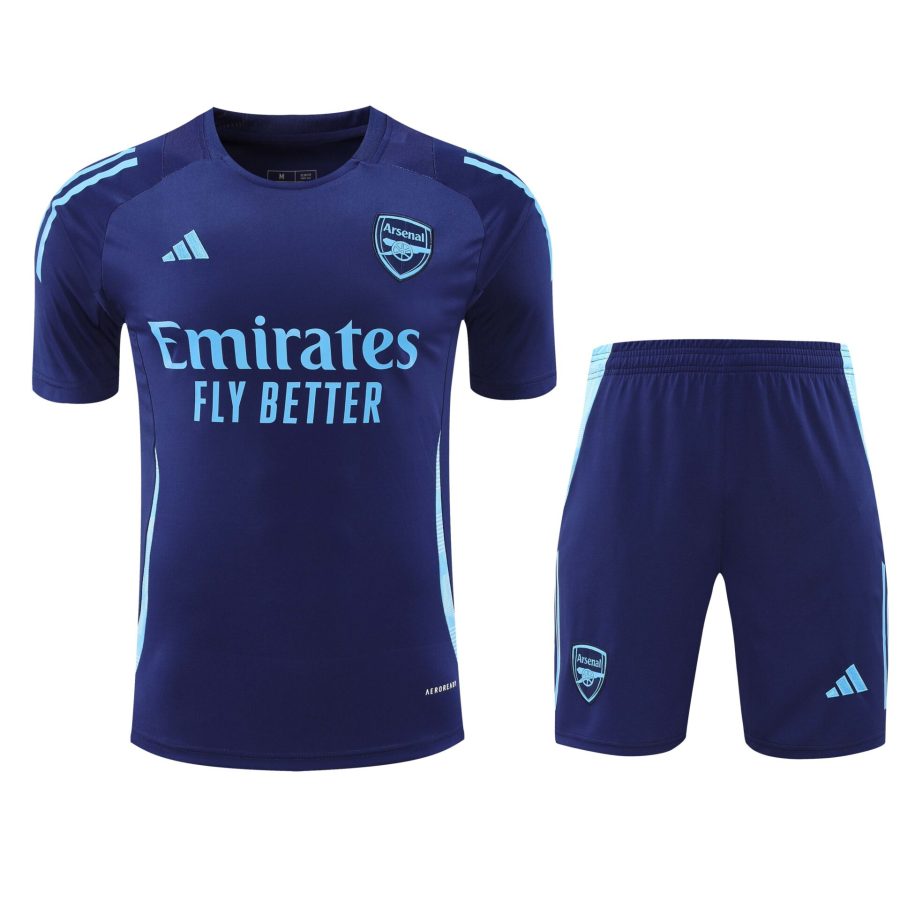 Conjunto de calentamiento Arsenal azul marino