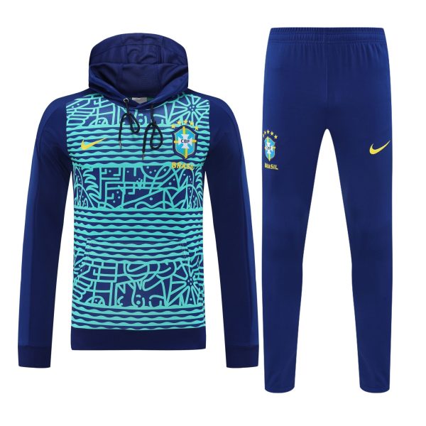 Conjunto manga larga Brasil azul dibujo