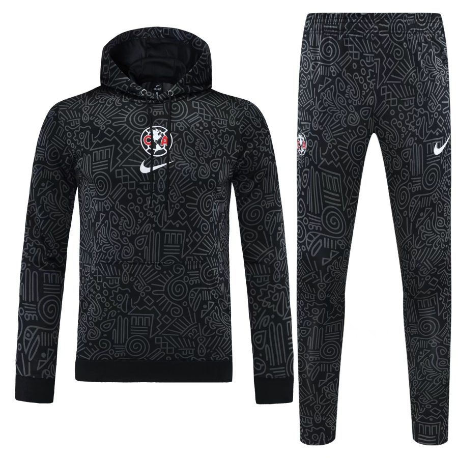 Conjunto manga larga Club América negro