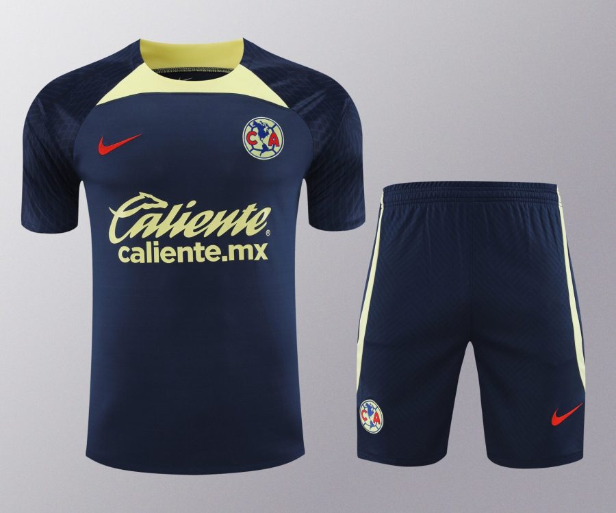 Conjunto de calentamiento Club América azul oscuro