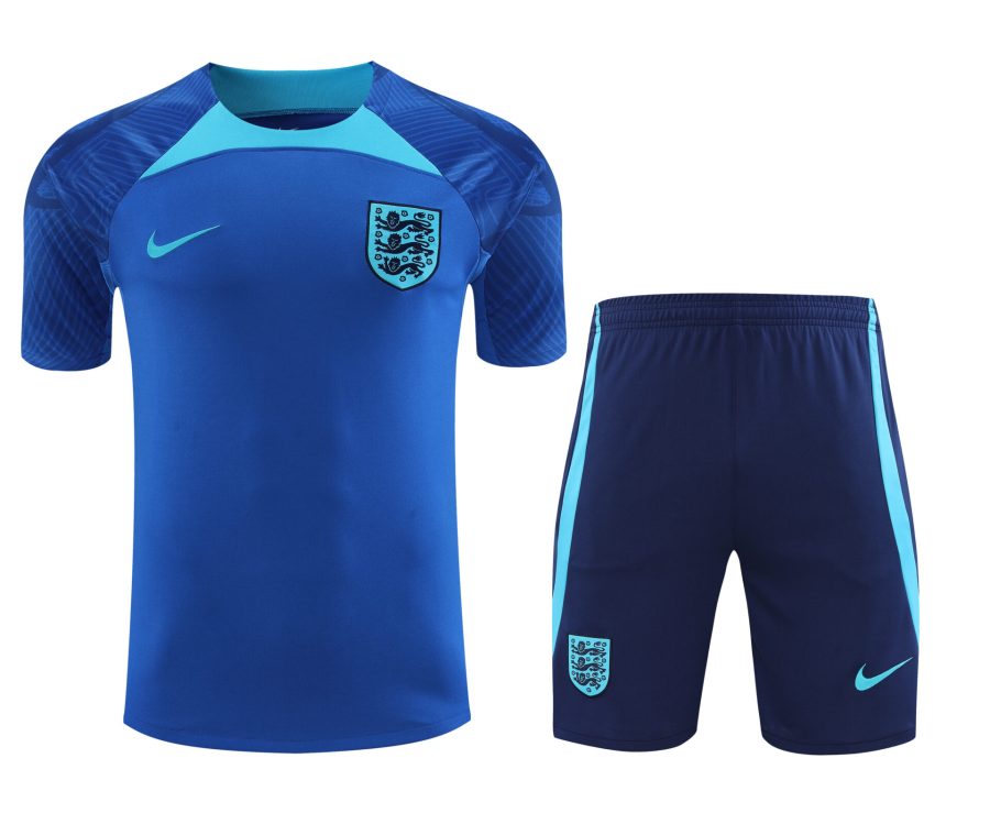 Conjunto de calentamiento Inglaterra azul