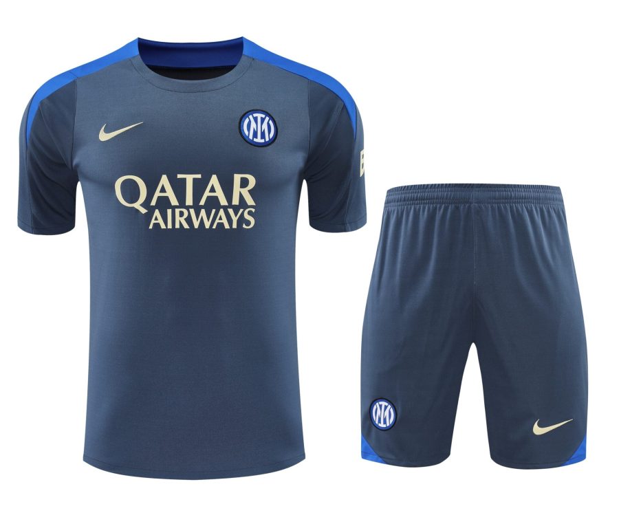 Conjunto de calentamiento Inter de Milán gris oscuro