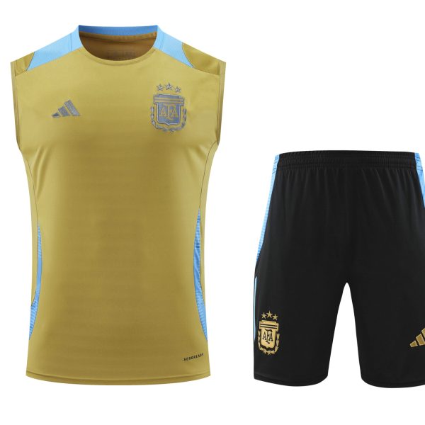 Conjunto tirantes Argentina oro
