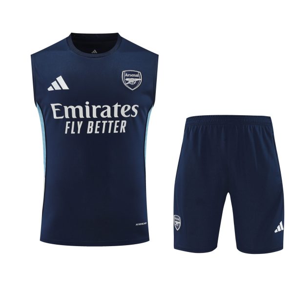 Conjunto tirantes Arsenal azul oscuro azul y blanco