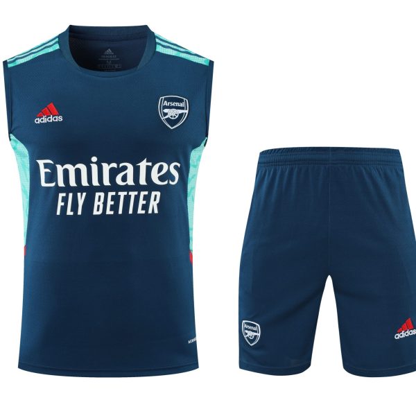Conjunto tirantes Arsenal azul oscuro y azul claro
