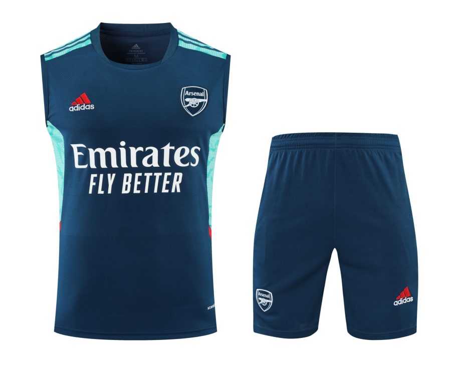 Conjunto tirantes Arsenal azul oscuro y azul claro