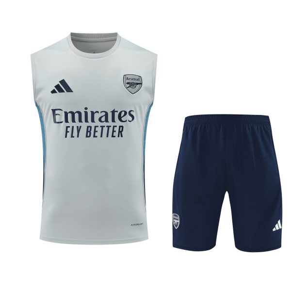 Conjunto tirantes Arsenal blanco y azul