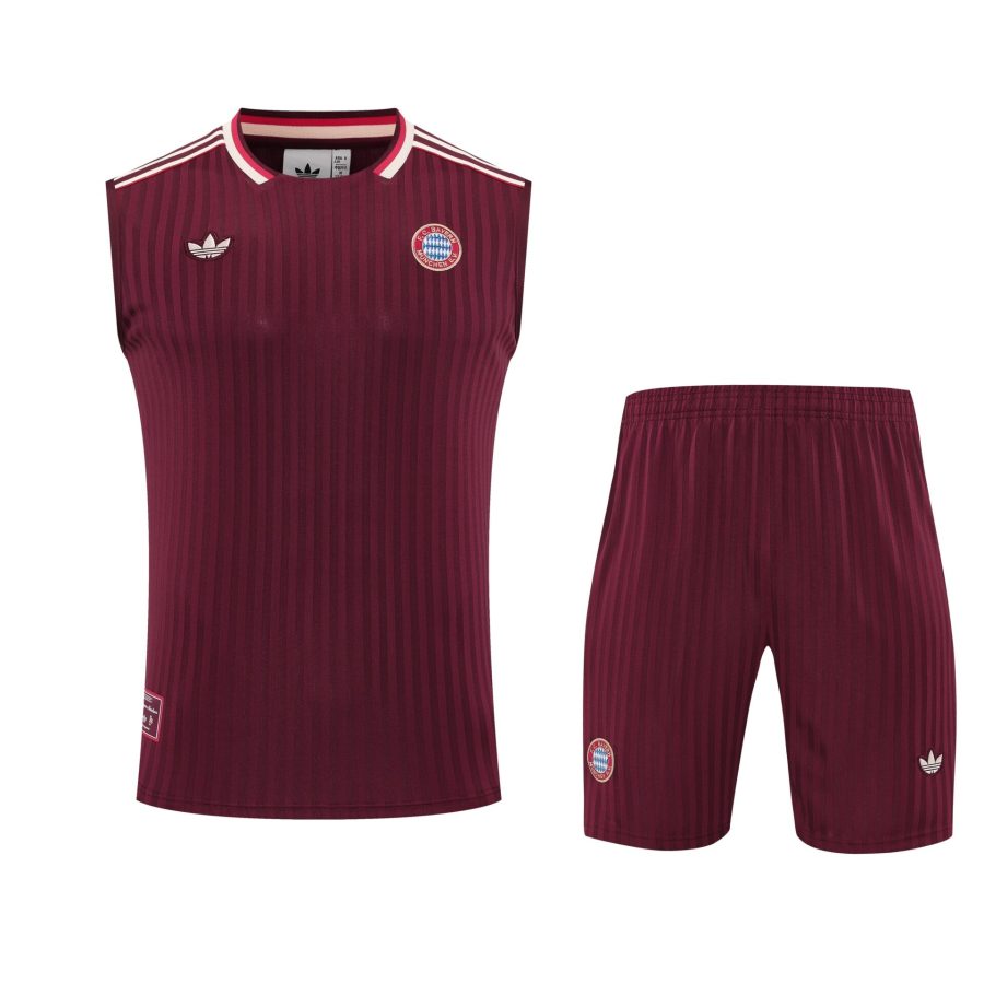 Conjunto tirantes Bayern Múnich granate