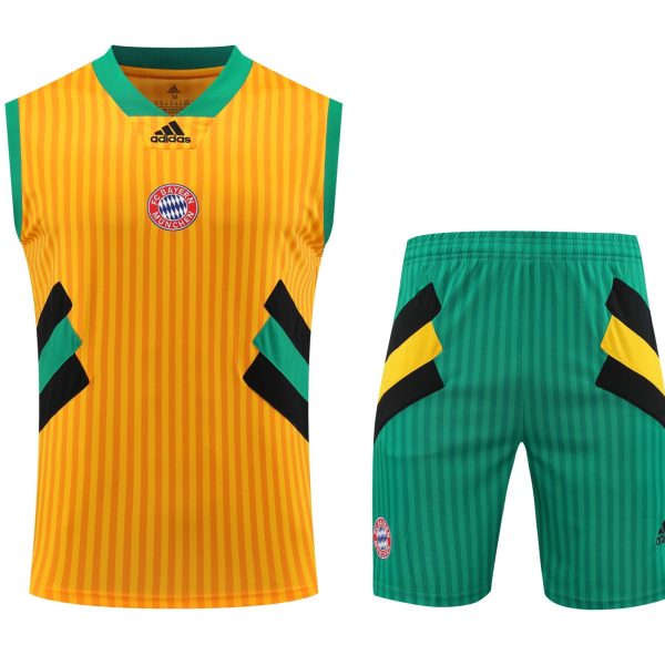 Conjunto tirantes Bayern Múnich amarillo rayas
