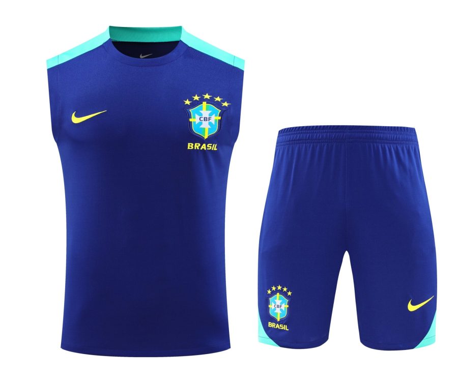 Conjunto tirantes Brasil azul marino