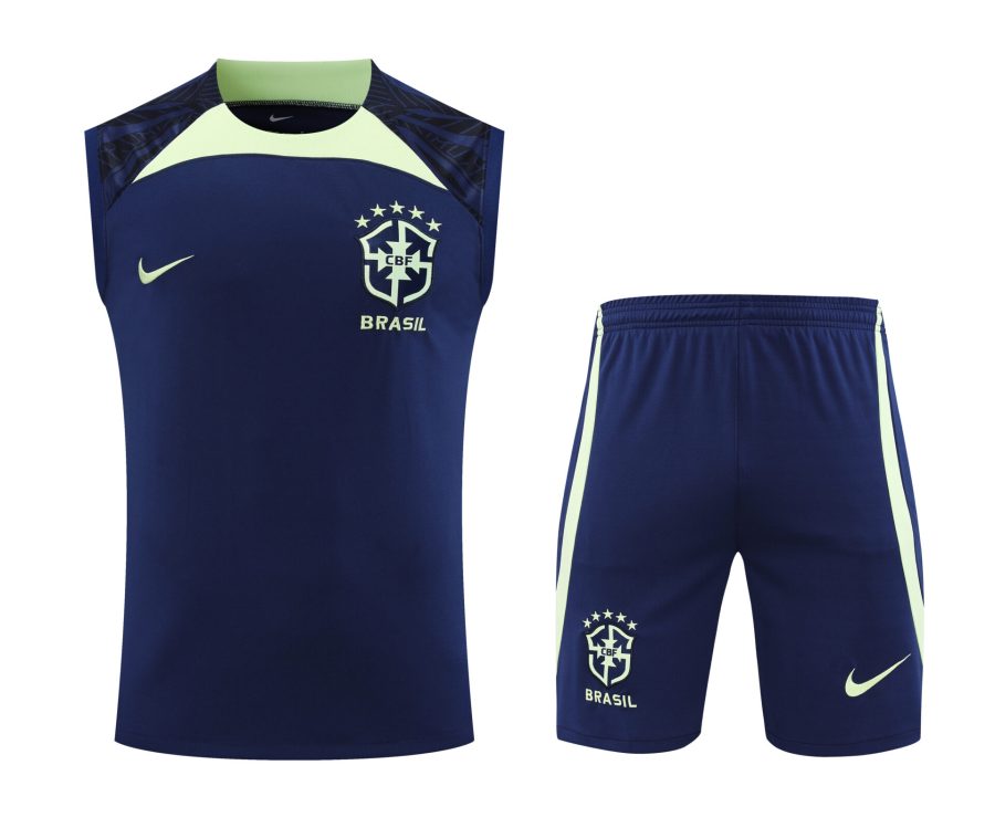 Conjunto tirantes Brasil azul oscuro