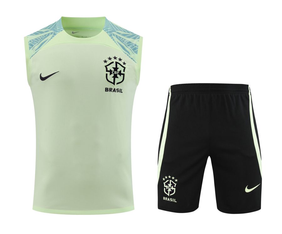 Conjunto tirantes Brasil verde claro