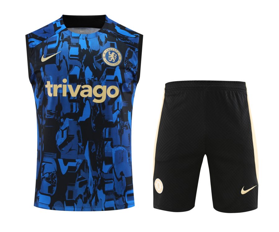 Conjunto tirantes Chelsea azul y negro