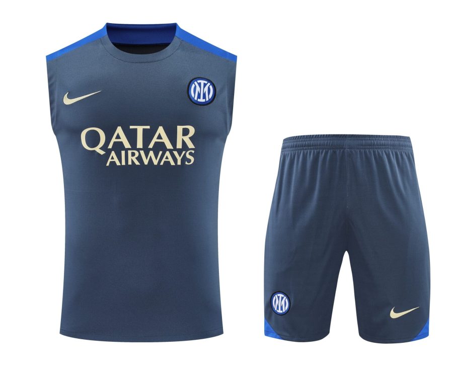 Conjunto tirantes Inter de Milán gris oscuro