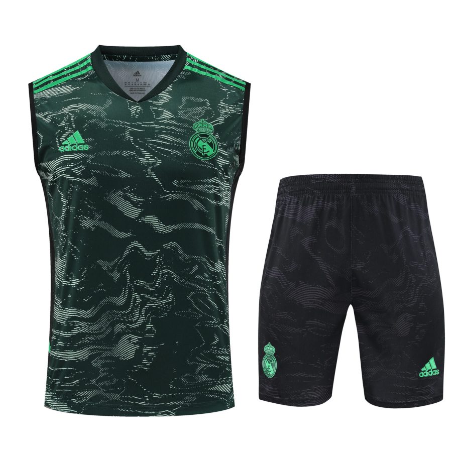 Conjunto tirantes Real Madrid verde y negro