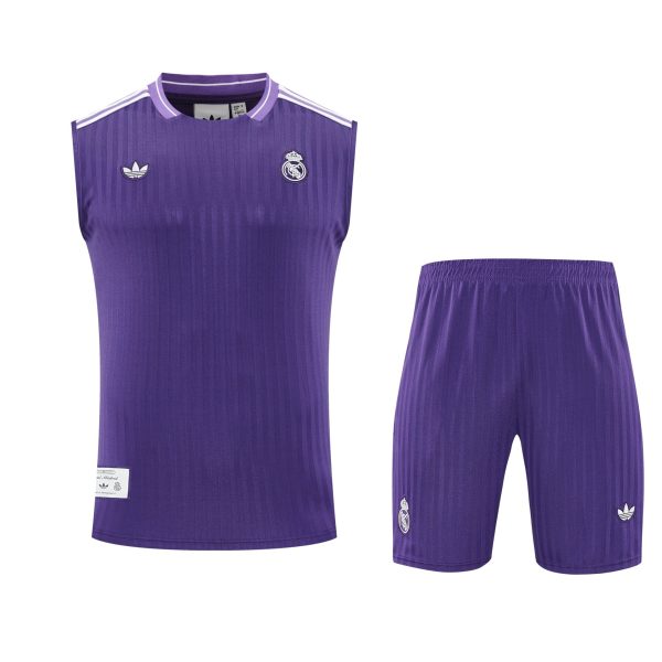 Conjunto tirantes Real Madrid morado