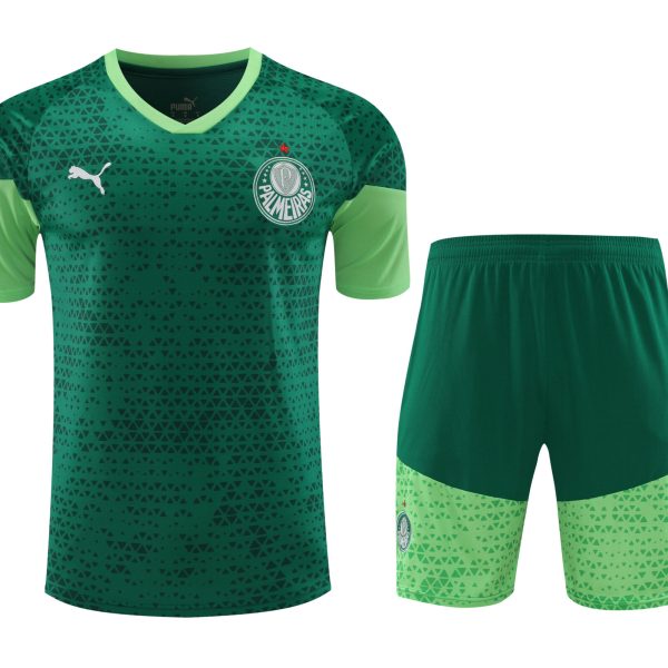 Conjunto de calentamiento Palmeiras verde oscuro