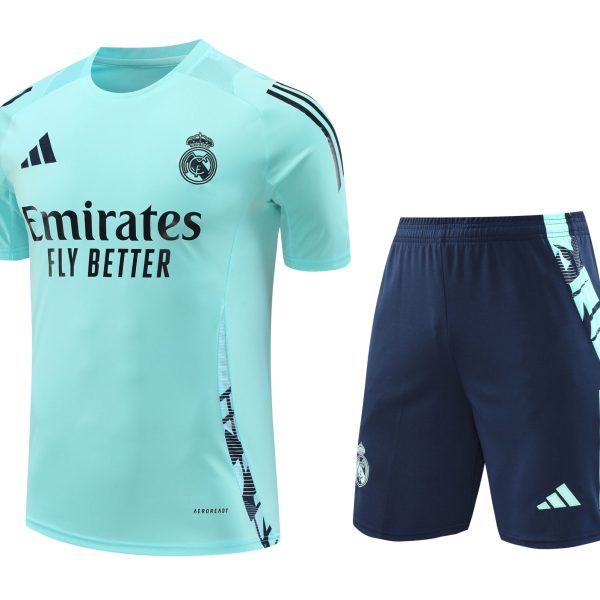 Conjunto de calentamiento Real Madrid azul celeste