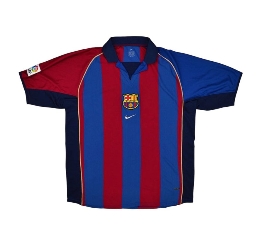 Camiseta retro FC Barcelona 01/02 1ª equipación