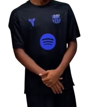 Camiseta FC Barcelona 25/26 pre-partido talla niño